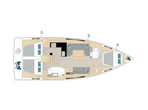 Shema jadrnice Hanse 410